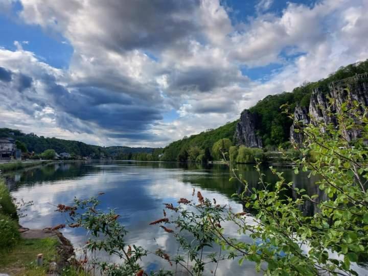 Maison Et Velos A Godinne Dans La Vallee De La Meuse Bagian luar foto